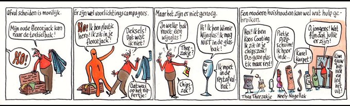 Strip over afvalscheiding