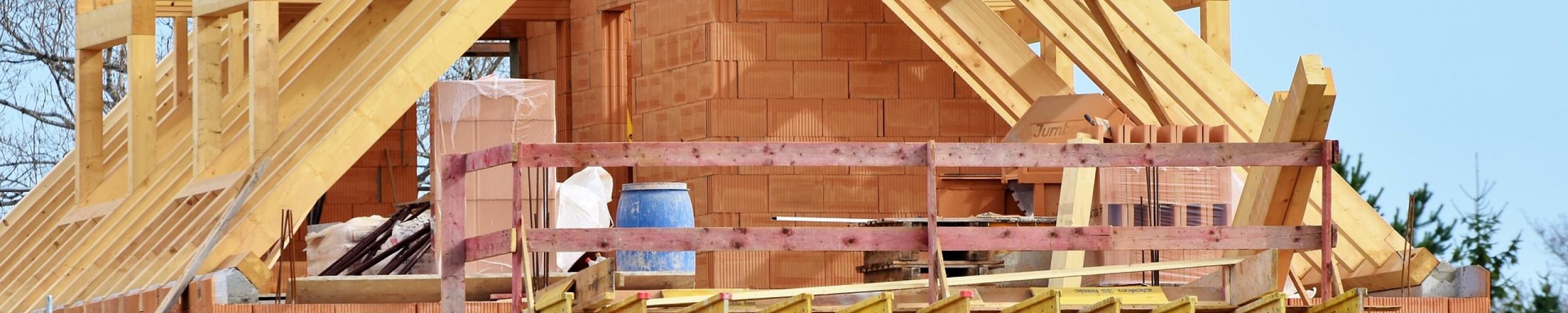Woning in aanbouw