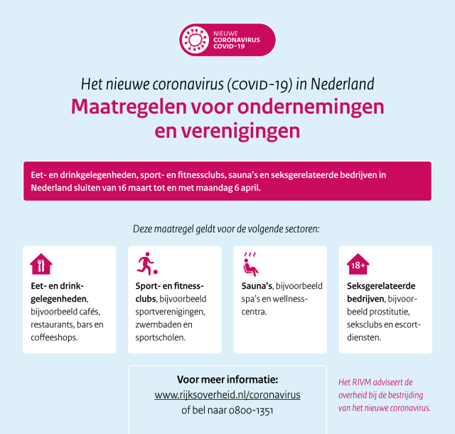 Aanvullende Maatregelen Onderwijs Horeca Sport Gemeente Urk